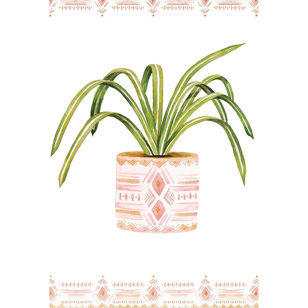 Potted plant thank you card from Pictura, featuring a colorful illustration of a potted plant on everyday greeting card.